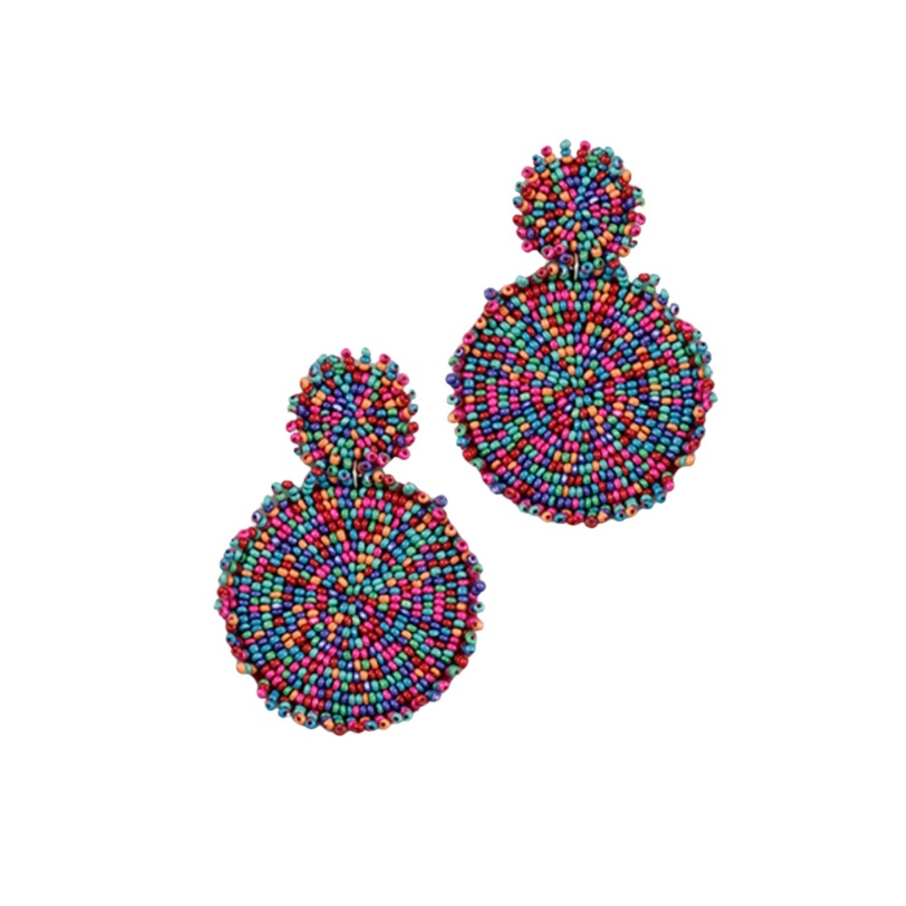 Beaded Drop Earrings | Multi